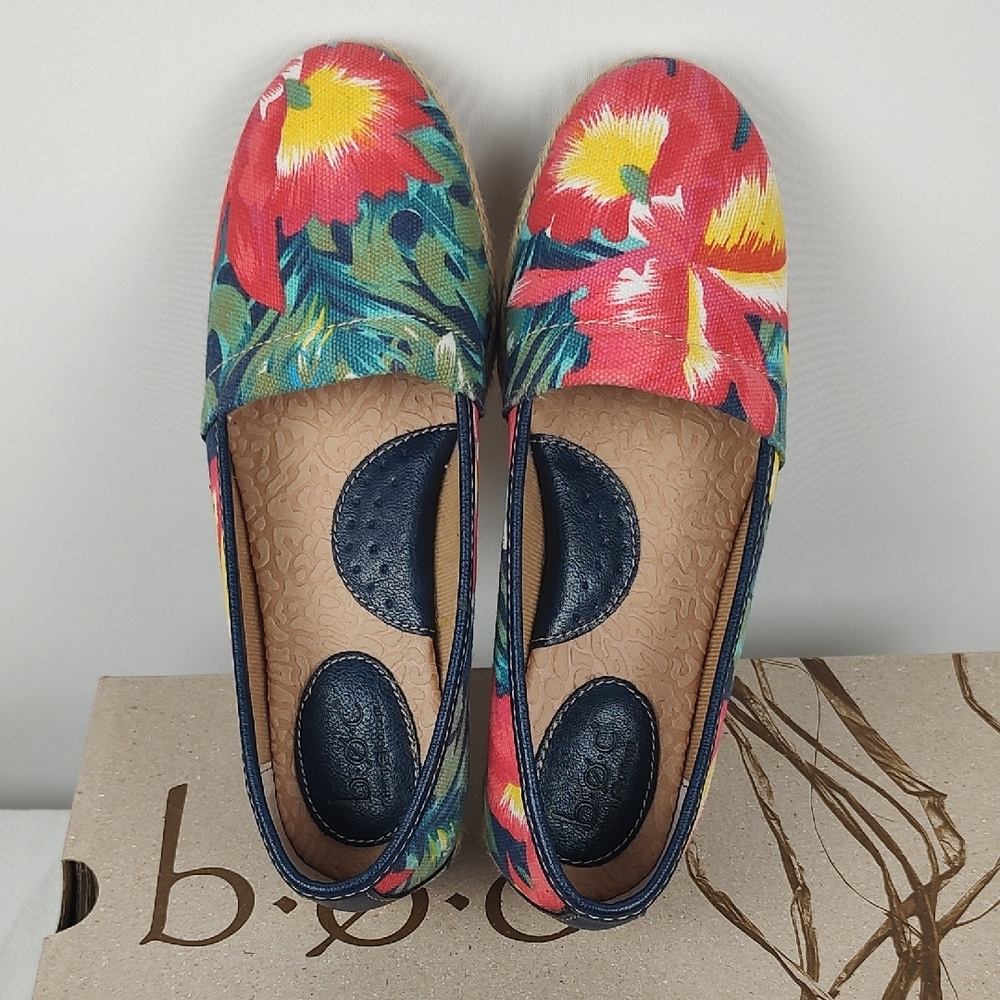 🔥HP🔥 Born Concept BOC Franki Hawaiian Print Espadrilles Shoes Women’s 6 NWB! - Picture 5 of 11